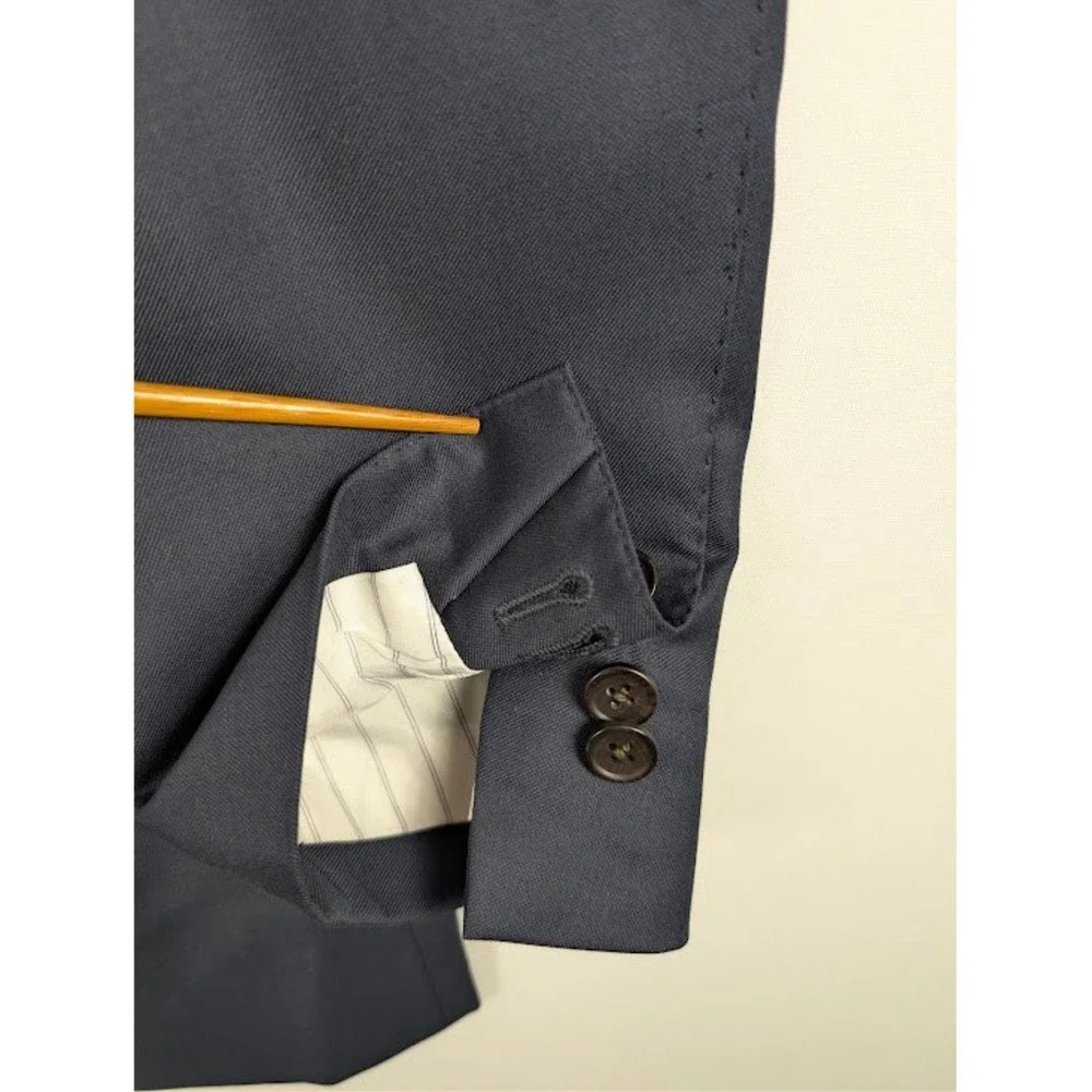 Suitsupply Lazio Blazer 38L Navy Blue Vitale Barberis Canonico Wool Jacket
